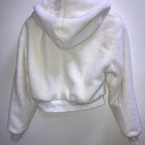 White fur jacket